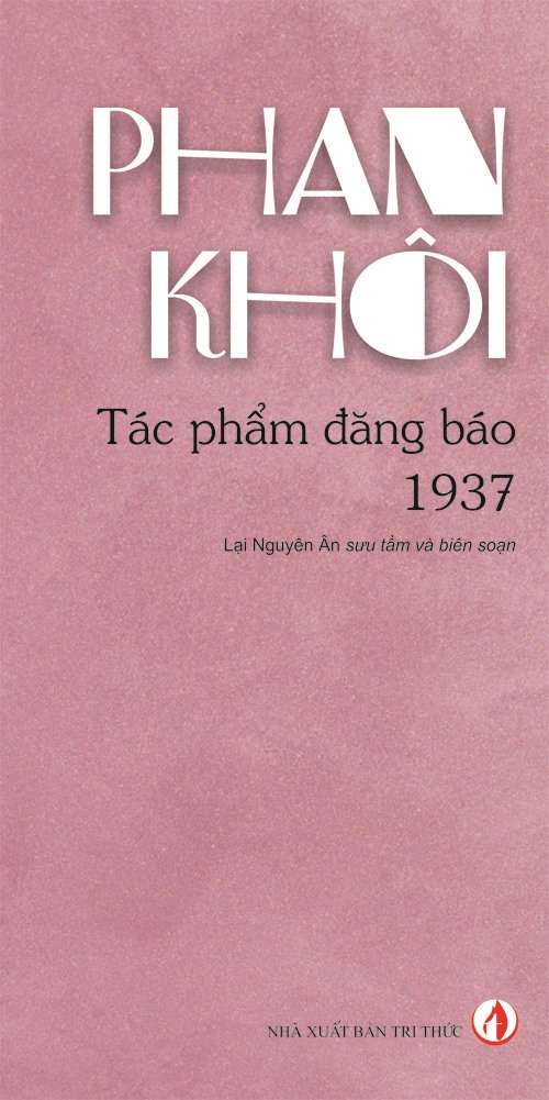 Phan Khôi - Tác Phẩm Đăng Báo 1937